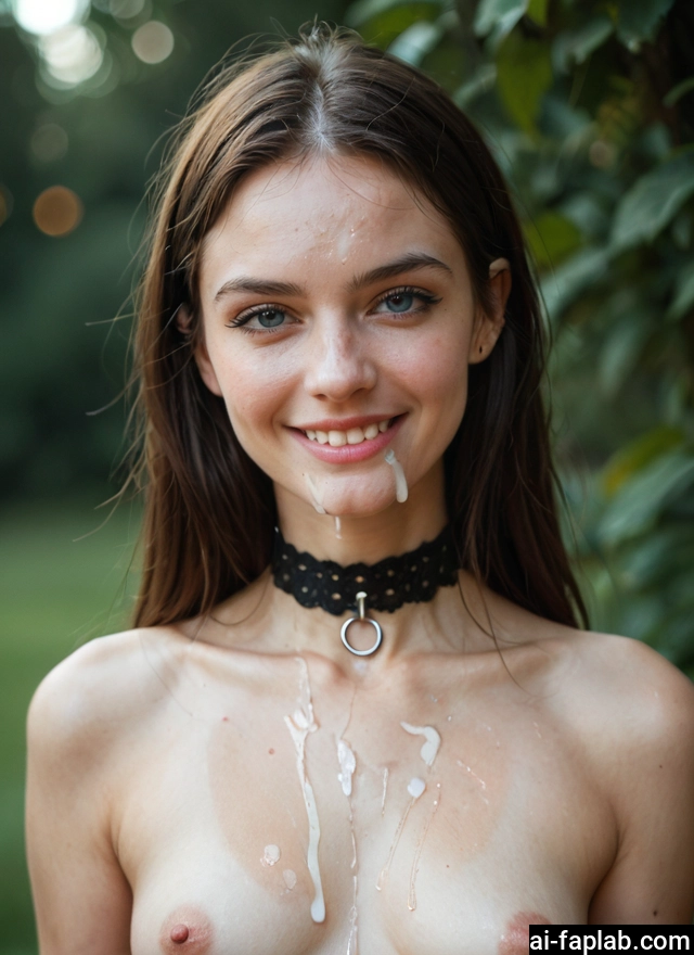 1girl, cum, solo, nipples, facial, cum on body · Yamete.gg