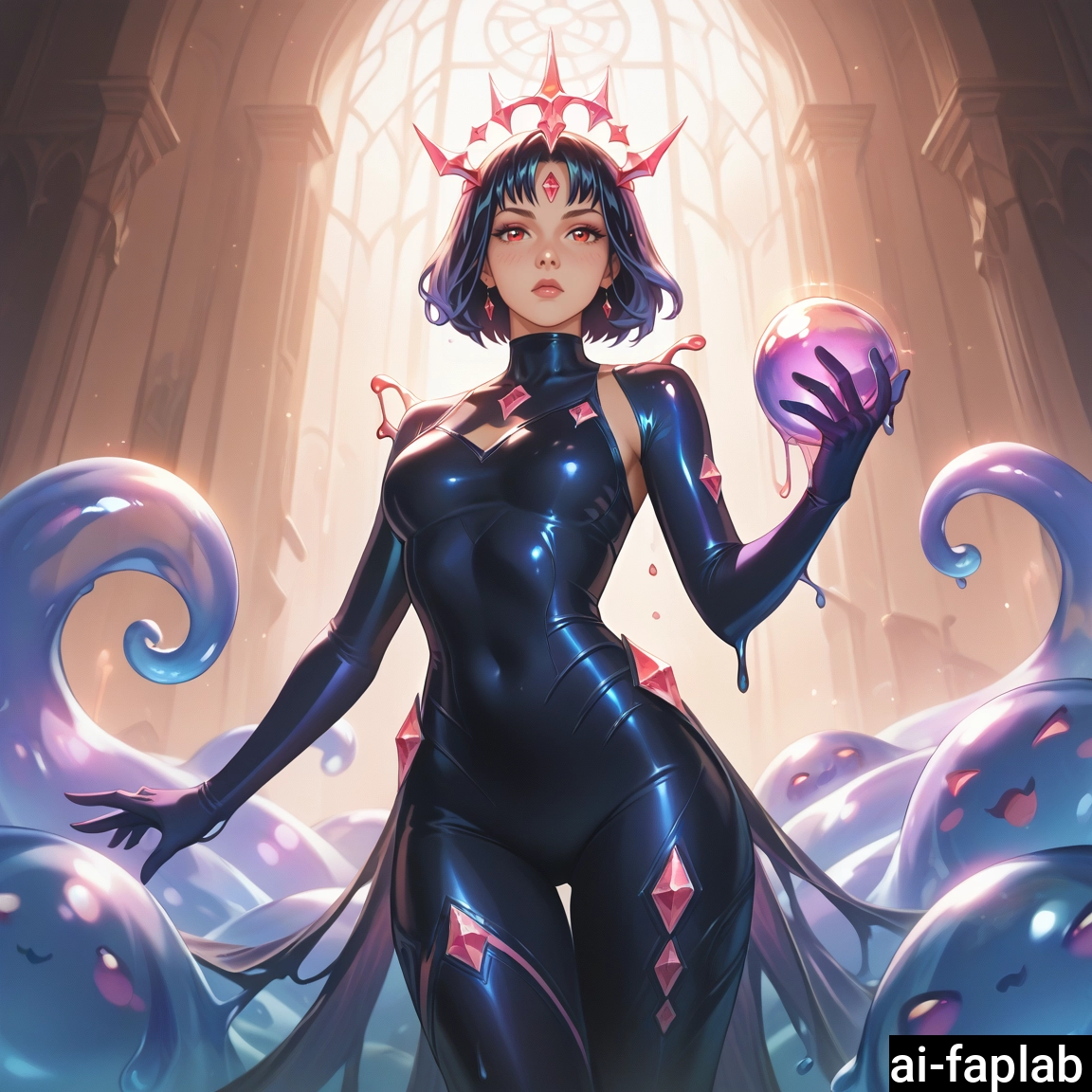 1girl, jewelry, breasts, earrings, solo, bodysuit · Yamete.gg