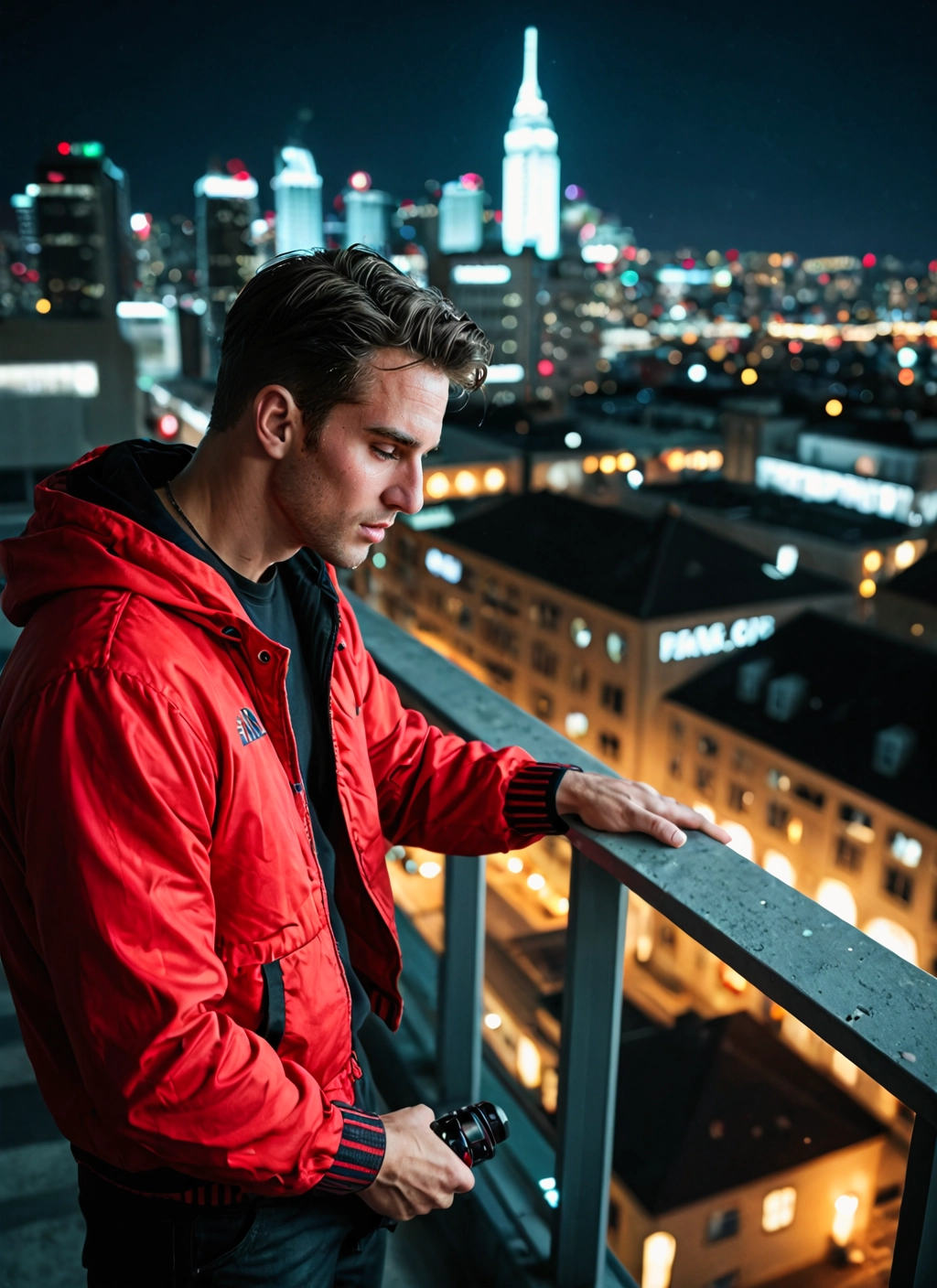 1boy, male focus, solo, jacket, facial hair, stubble · Yamete.gg