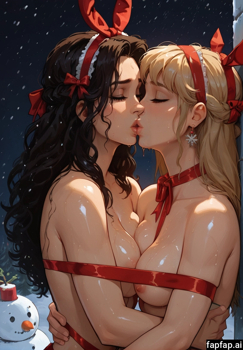multiple girls, breasts, 2girls, yuri, ribbon, long hair · Yamete.gg