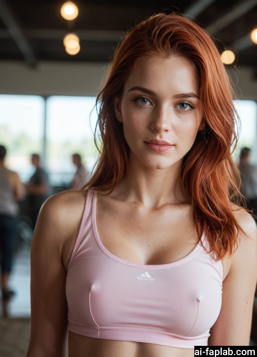 1girl, covered nipples, breasts, sports bra, solo focus, solo