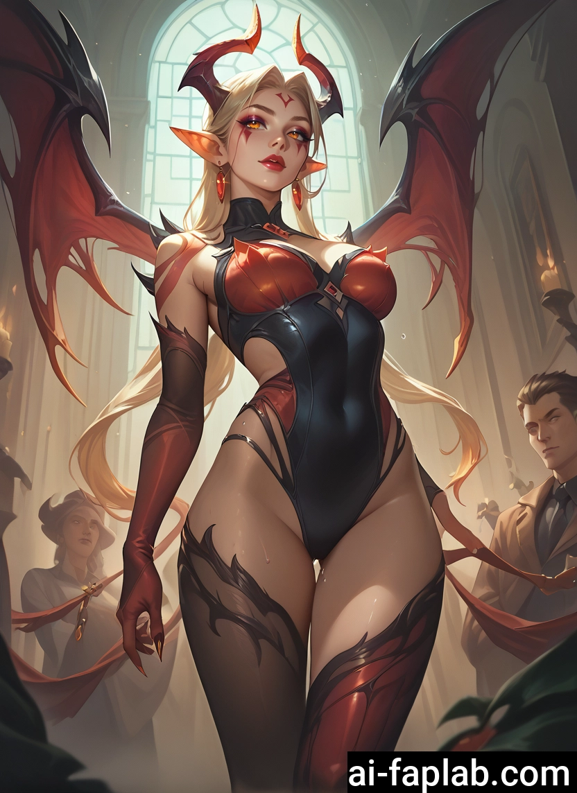 wings, 1girl, breasts, jewelry, gloves, earrings · Yamete.gg