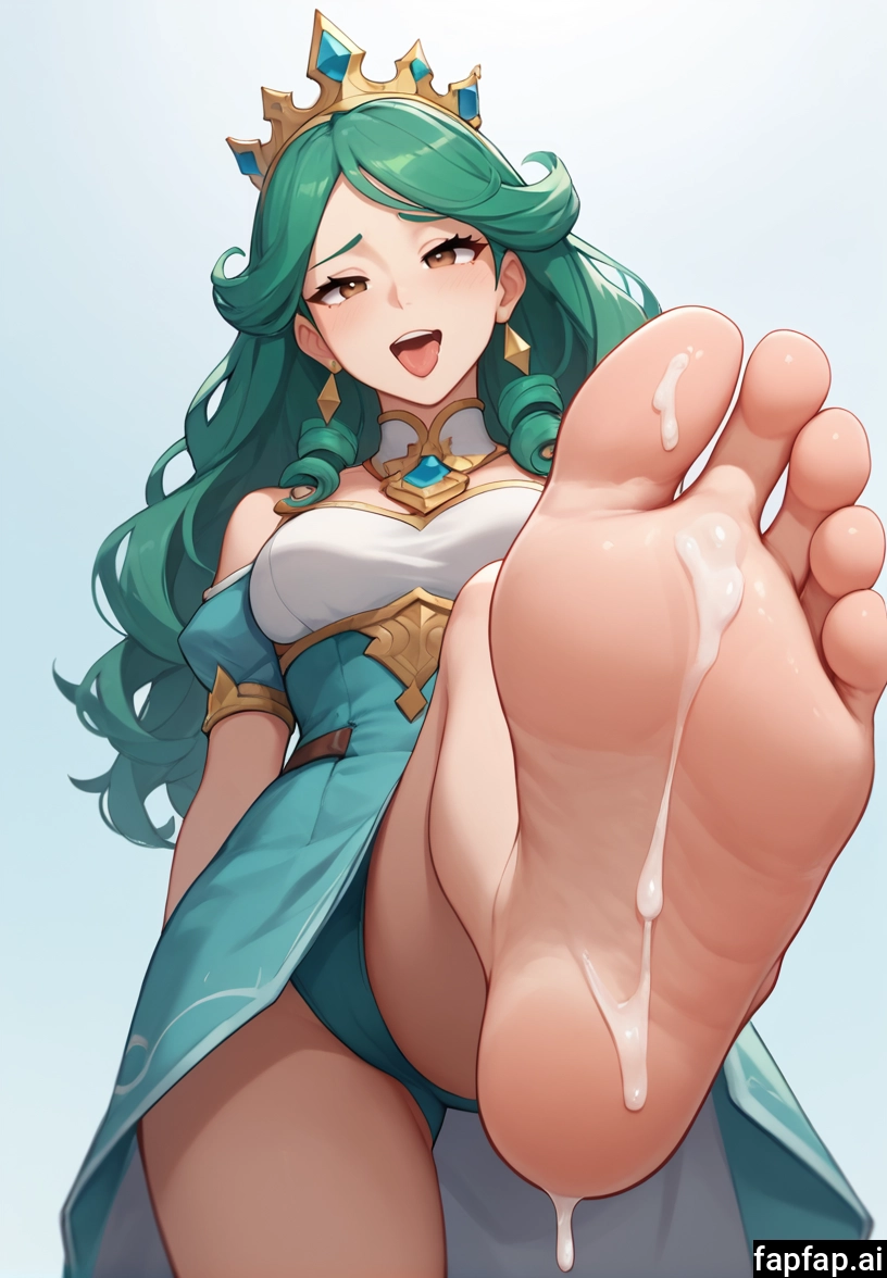 1girl, solo, barefoot, feet, toes, foot focus