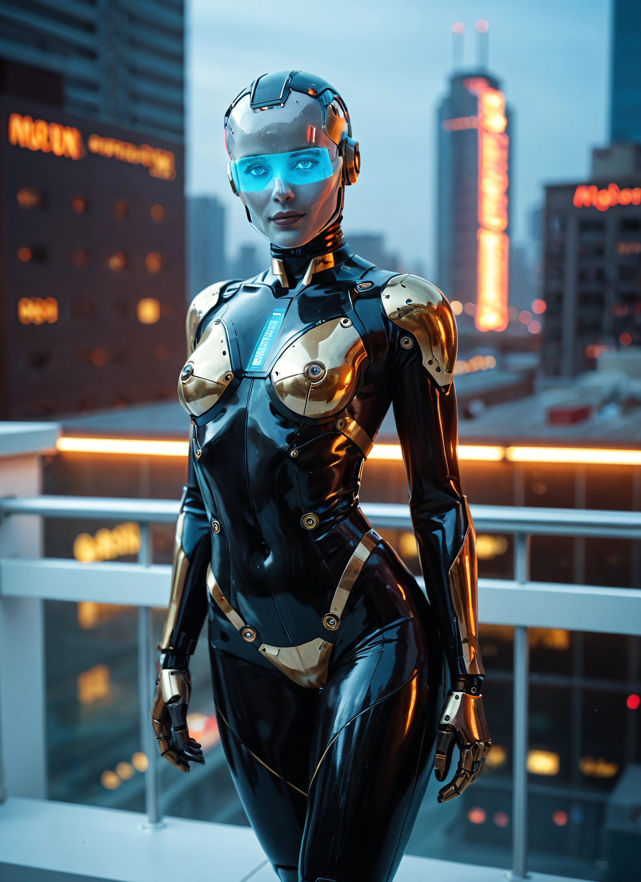 1girl, solo, bodysuit, helmet, blue eyes, visor · Yamete.gg