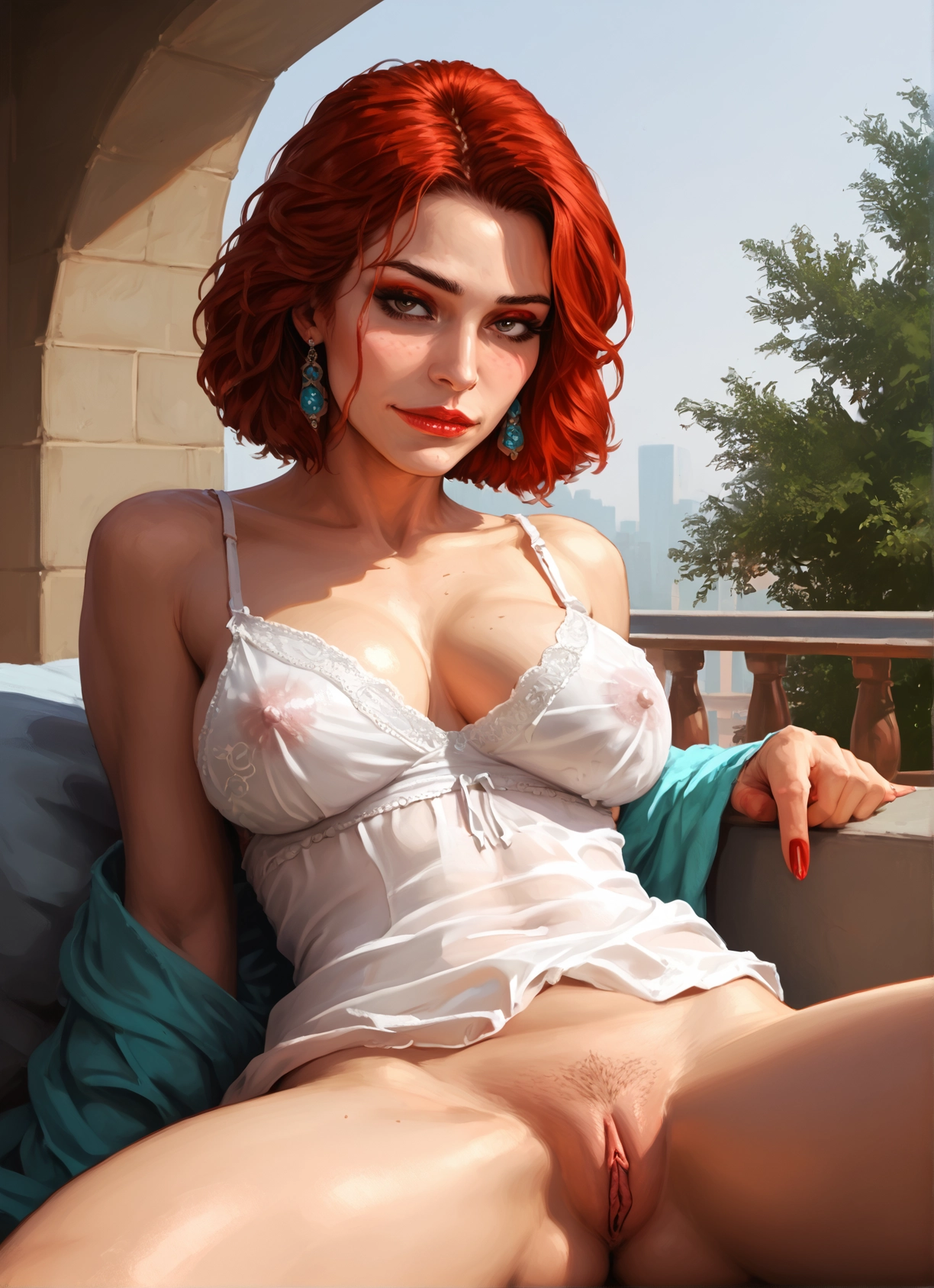1girl, breasts, solo, pussy, jewelry, pubic hair · Yamete.gg