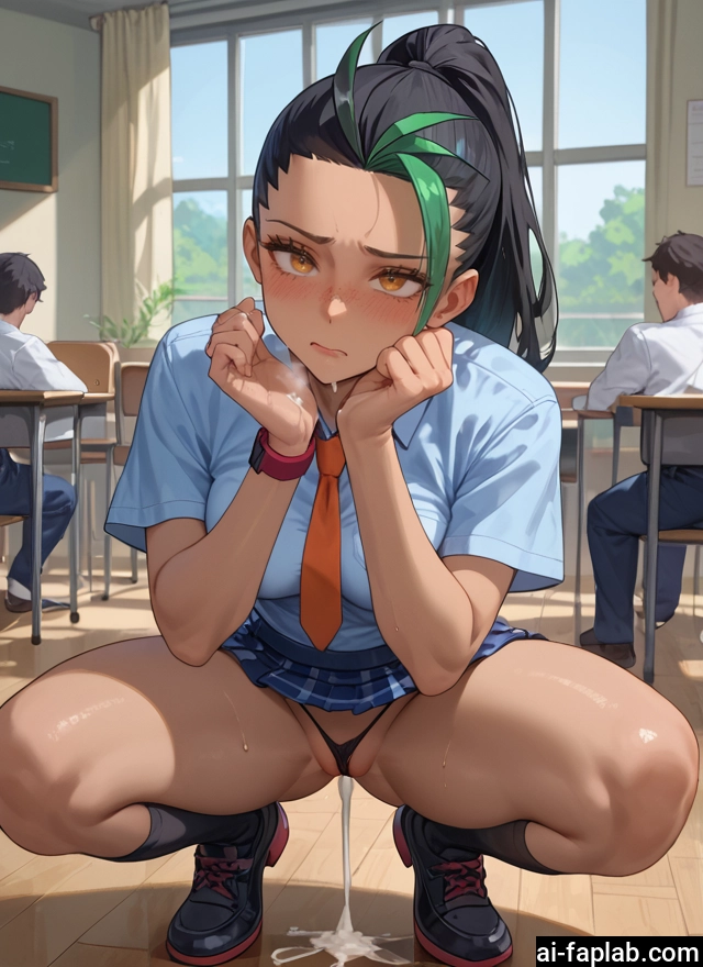 1girl, cum, skirt, underwear, panties, squatting · Yamete.gg