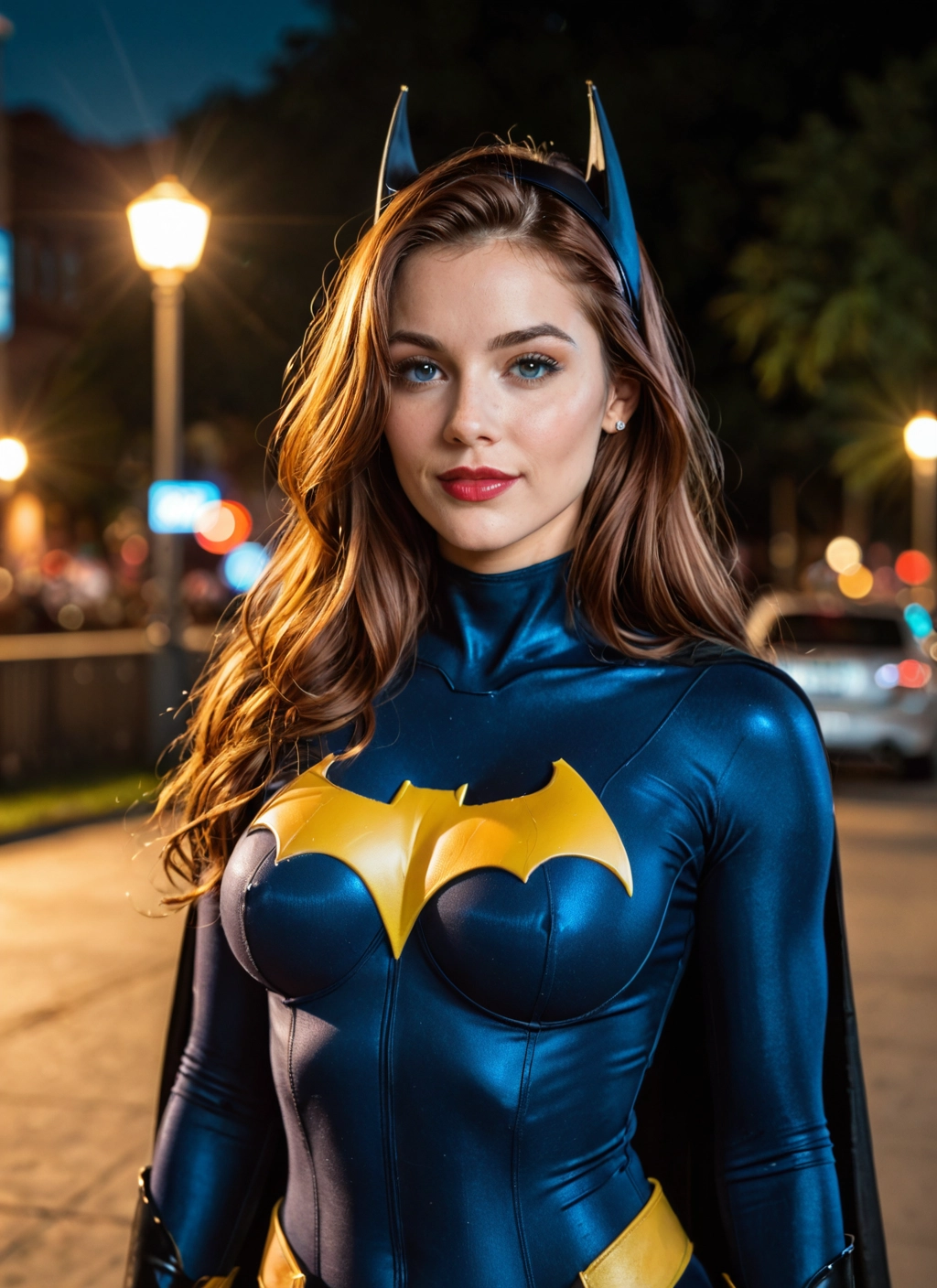 1girl, solo, bodysuit, blue eyes, breasts, long hair · Yamete.gg