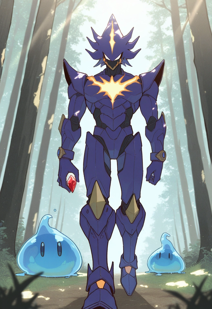 armor, 1boy, male focus, nature, outdoors, forest · Yamete.gg
