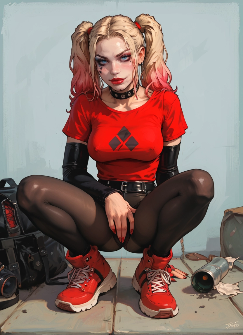 1girl, solo, twintails, breasts, pantyhose, blonde hair · Yamete.gg