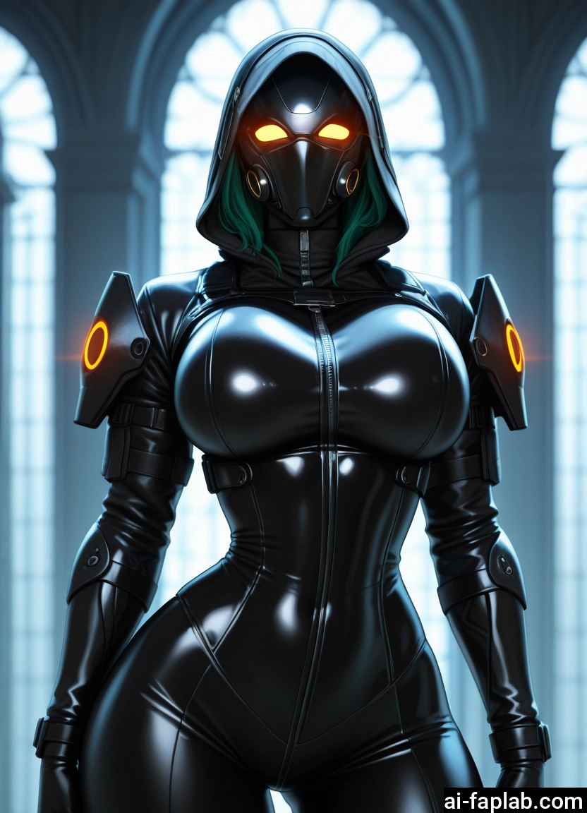 1girl, breasts, bodysuit, solo, mask, large breasts · Yamete.gg