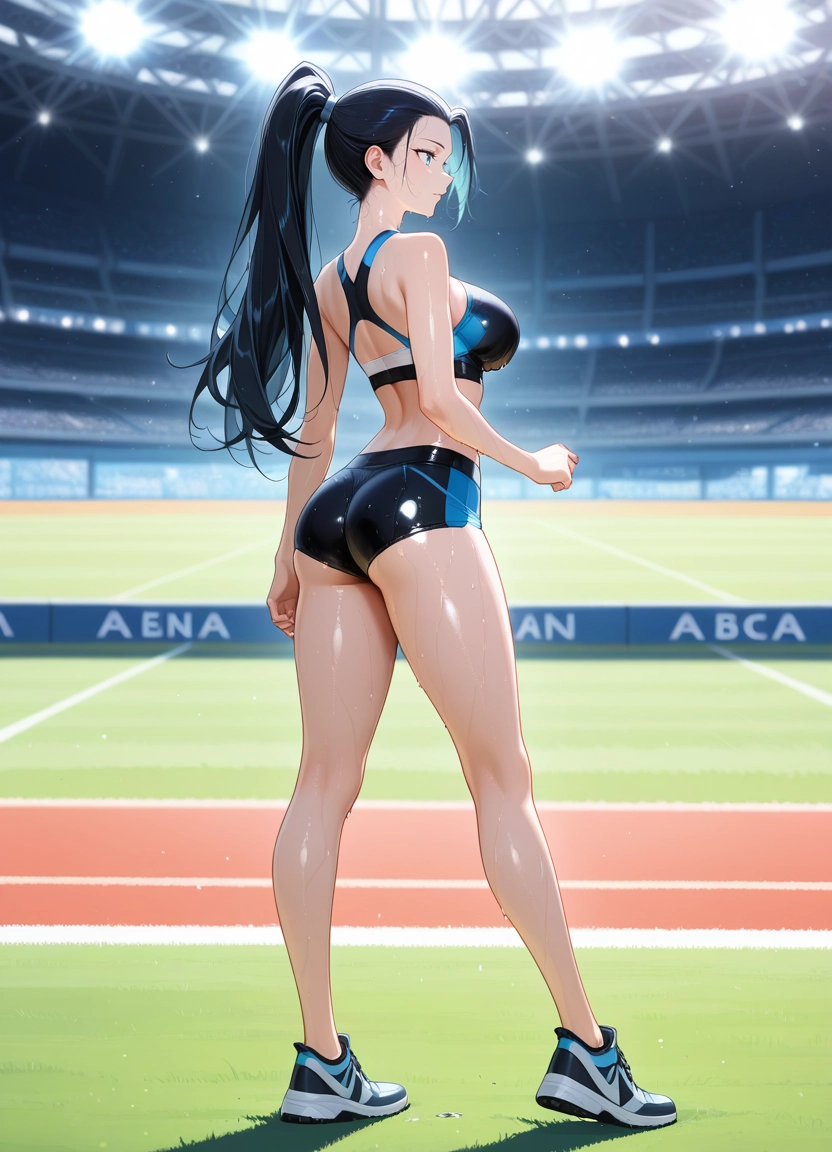 1girl, breasts, solo, long hair, ass, black hair · Yamete.gg