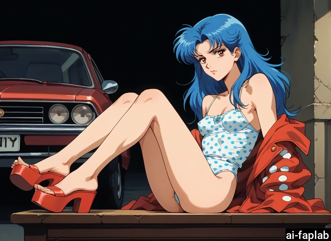 1girl, solo, long hair, motor vehicle, ground vehicle, car · Yamete.gg