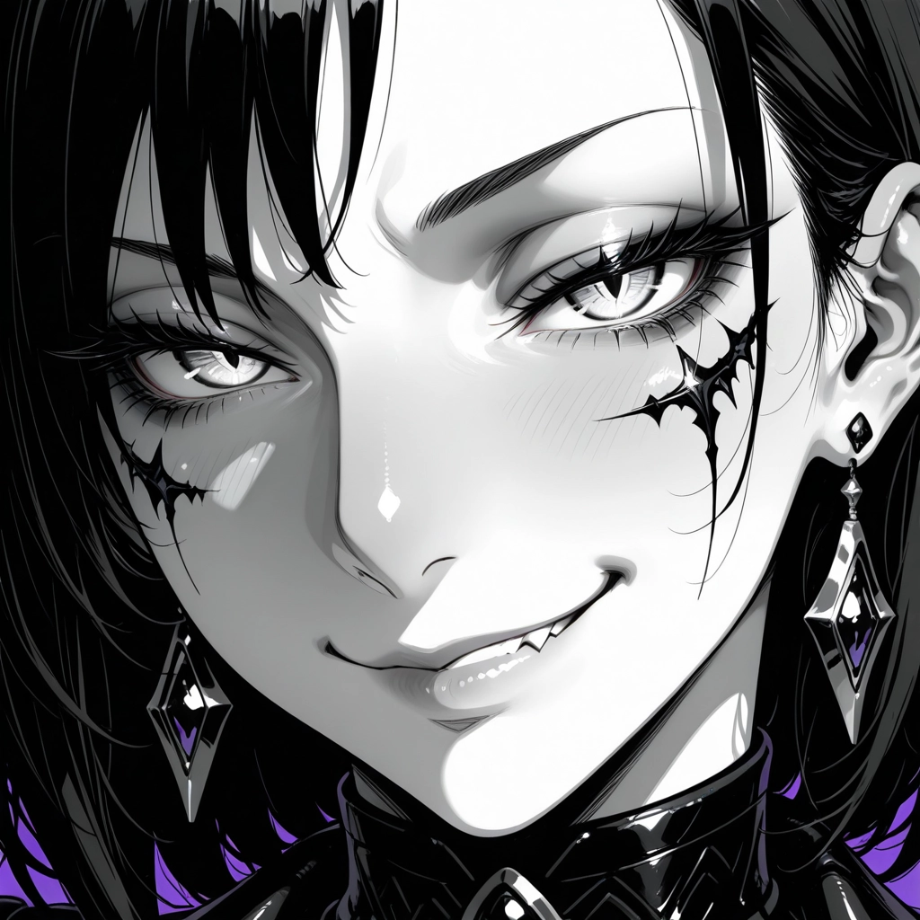 1girl, solo, earrings, jewelry, portrait, looking at viewer · Yamete.gg