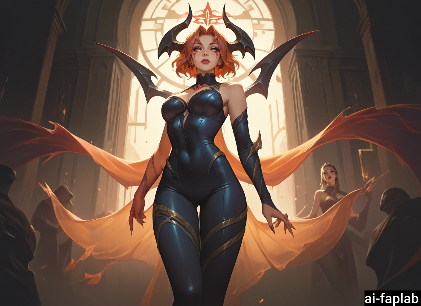 breasts, multiple girls, wings, solo focus, bare shoulders, 2girls · Yamete.gg