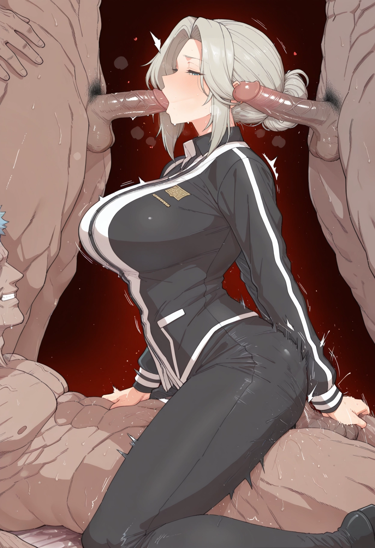 1girl, nude, clothed female nude male, hetero, multiple boys, group sex · Yamete.gg
