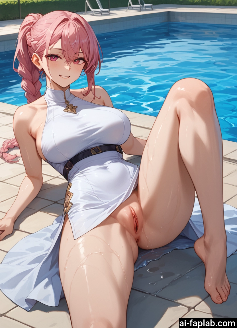 1girl, pussy, breasts, pink hair, solo, large breasts · Yamete.gg