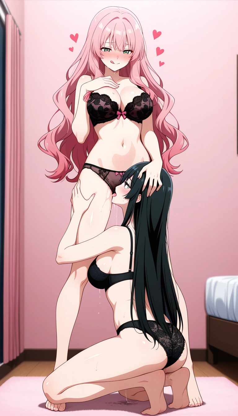 breasts, bra, tongue out, tongue, underwear, panties · Yamete.gg