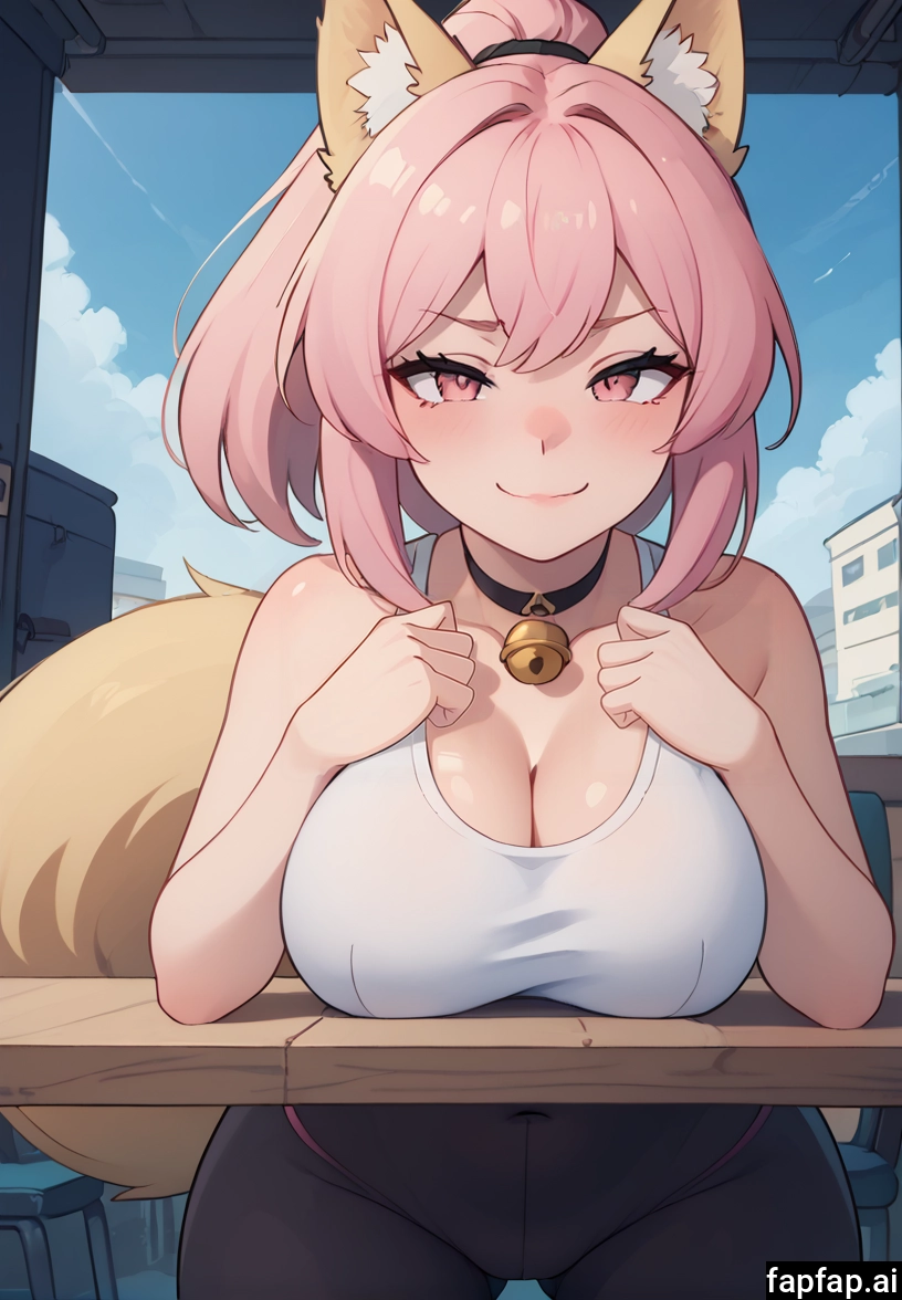 1girl, breasts, pink hair, solo, animal ears, large breasts · Yamete.gg