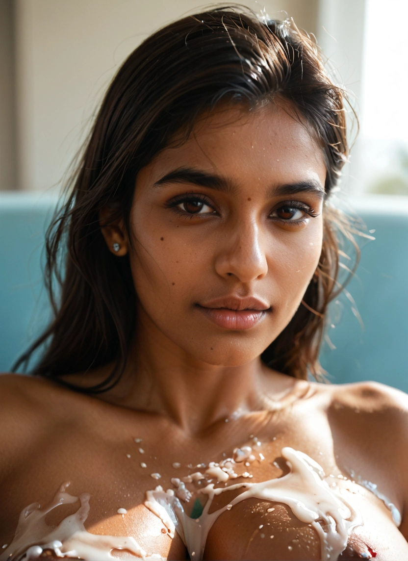 1girl, solo, breasts, looking at viewer, mole, brown eyes · Yamete.gg