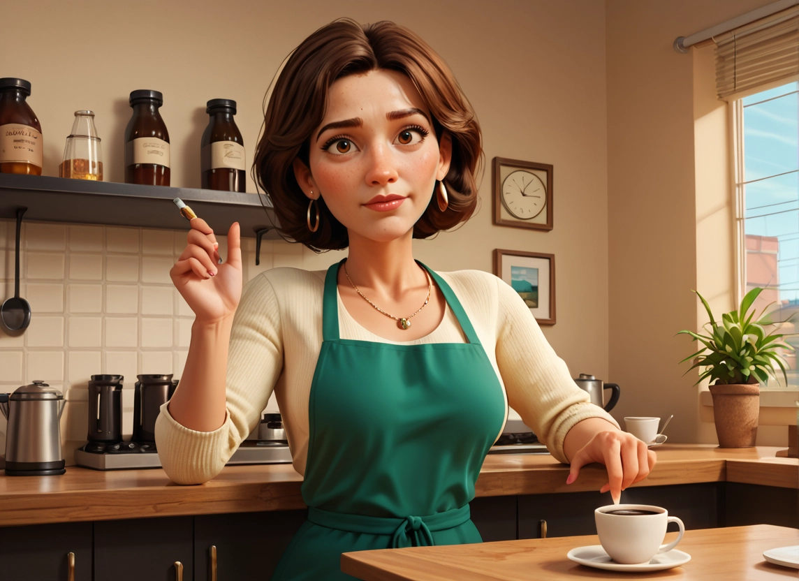 1girl, brown hair, solo, jewelry, brown eyes, short hair · Yamete.gg