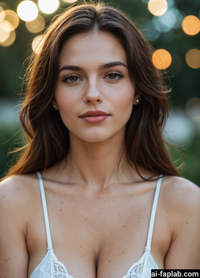 1girl, solo, breasts, cleavage, underwear, brown eyes