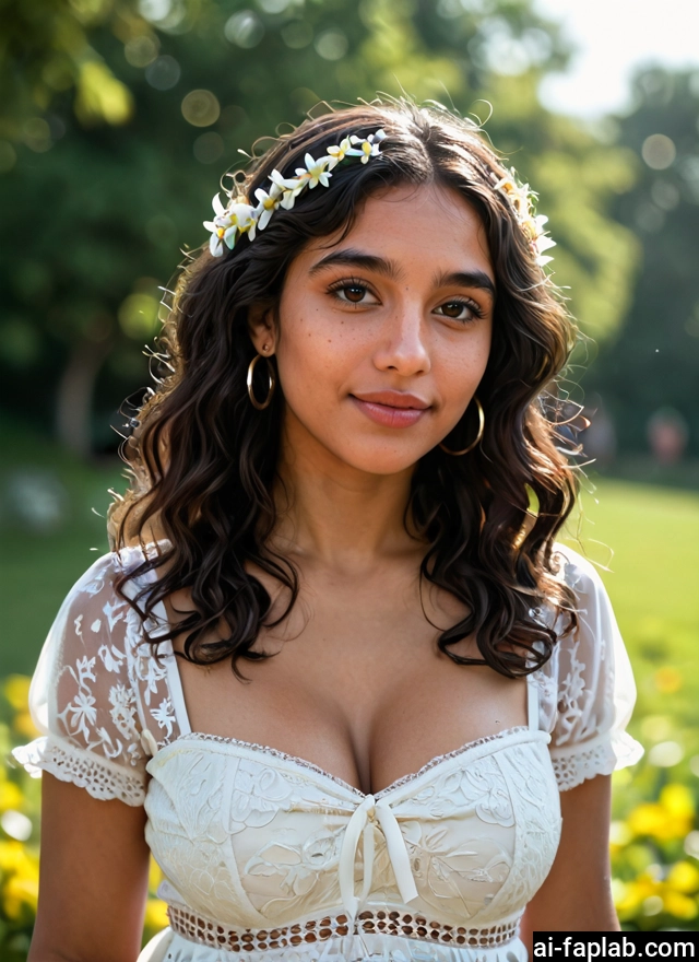 1girl, solo, breasts, jewelry, cleavage, earrings · Yamete.gg