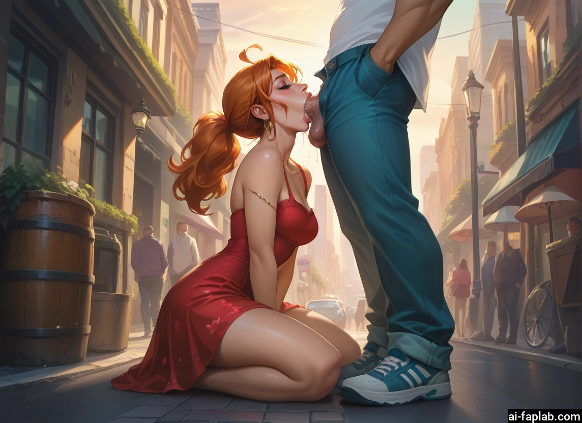 penis, oral, fellatio, dress, hetero, breasts · Yamete.gg