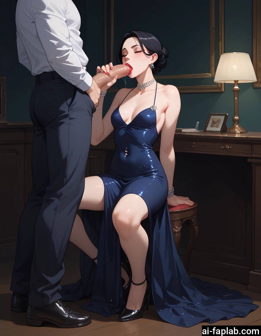 1girl, penis, 1boy, dress, hetero, oral · Yamete.gg