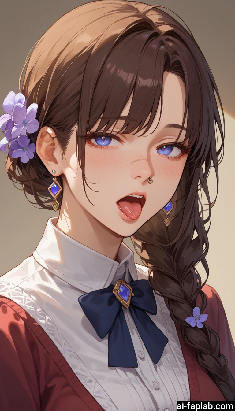 1girl, solo, jewelry, earrings, braid, hair ornament · Yamete.gg