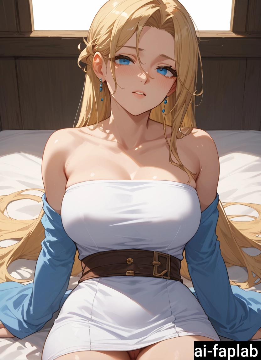 1girl, breasts, solo, long hair, large breasts, blonde hair · Yamete.gg